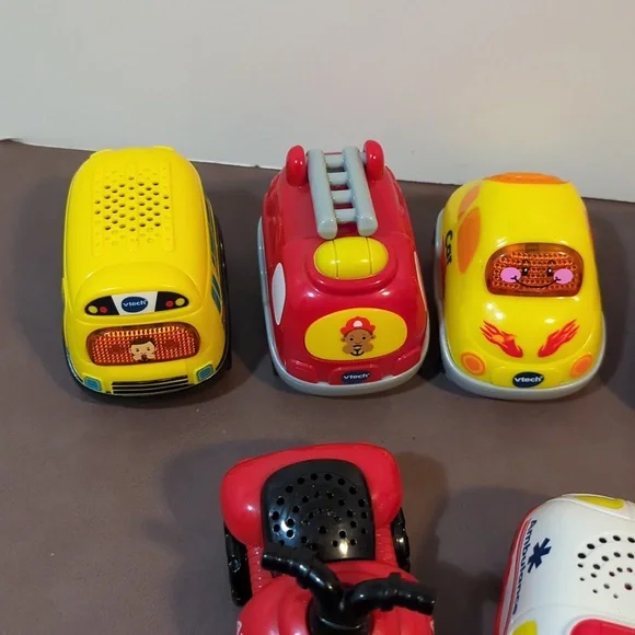 VTech automobiles vehicles ATV race car fire truck ambulance school bus mixer - Picture 7 of 11